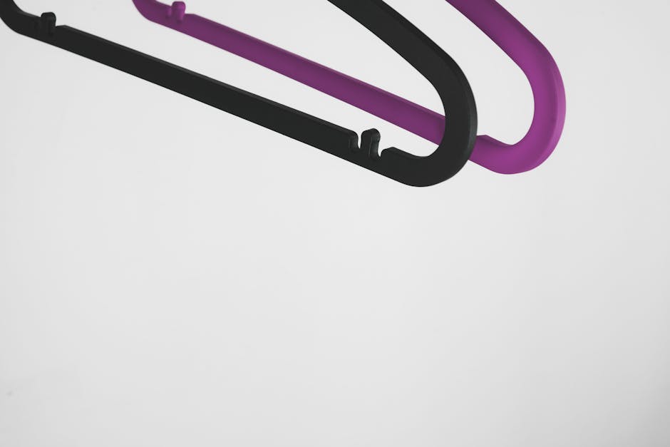 Organized clothes hangers representing lifestyle management